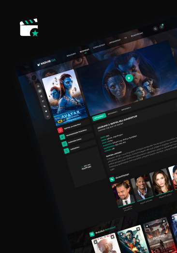 Movie.Ga ფილმების ვებ დიზაინი
